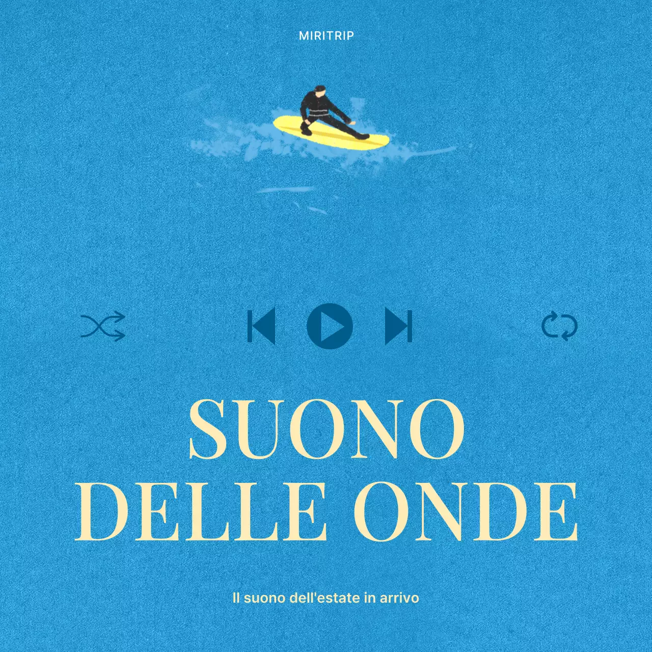 Un semplice post di ispirazione estiva in giallo e azzurro