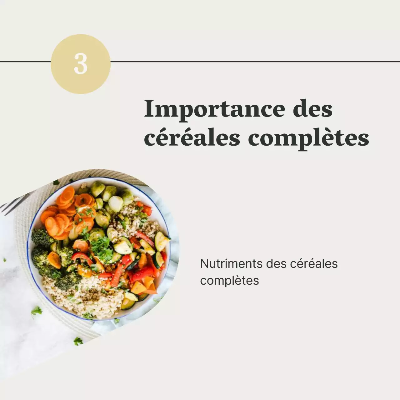 Gris et vert Guide de l'alimentation saine et du régime alimentaire