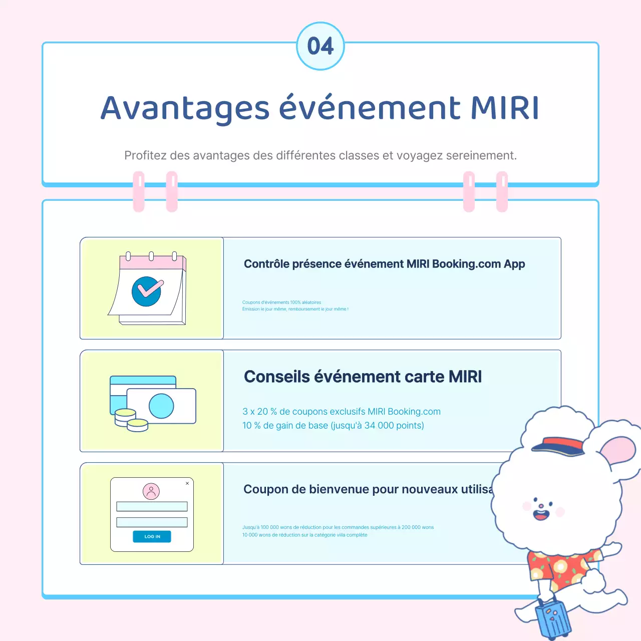 Une jolie publicité pour une maison de vacances d'été en bleu clair et rose