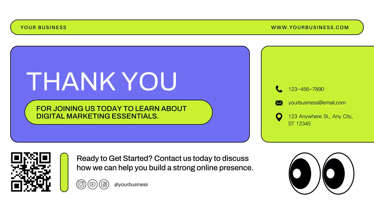 Blue Modern Digital Marketing Guide Presentation