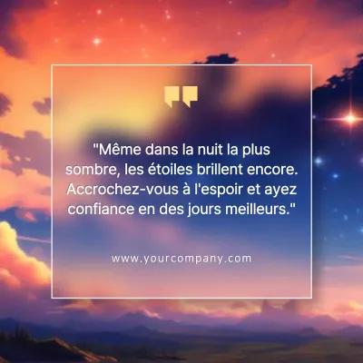 Bleu et rouge minimaux Des mots encourageants pour soutenir la santé mentale