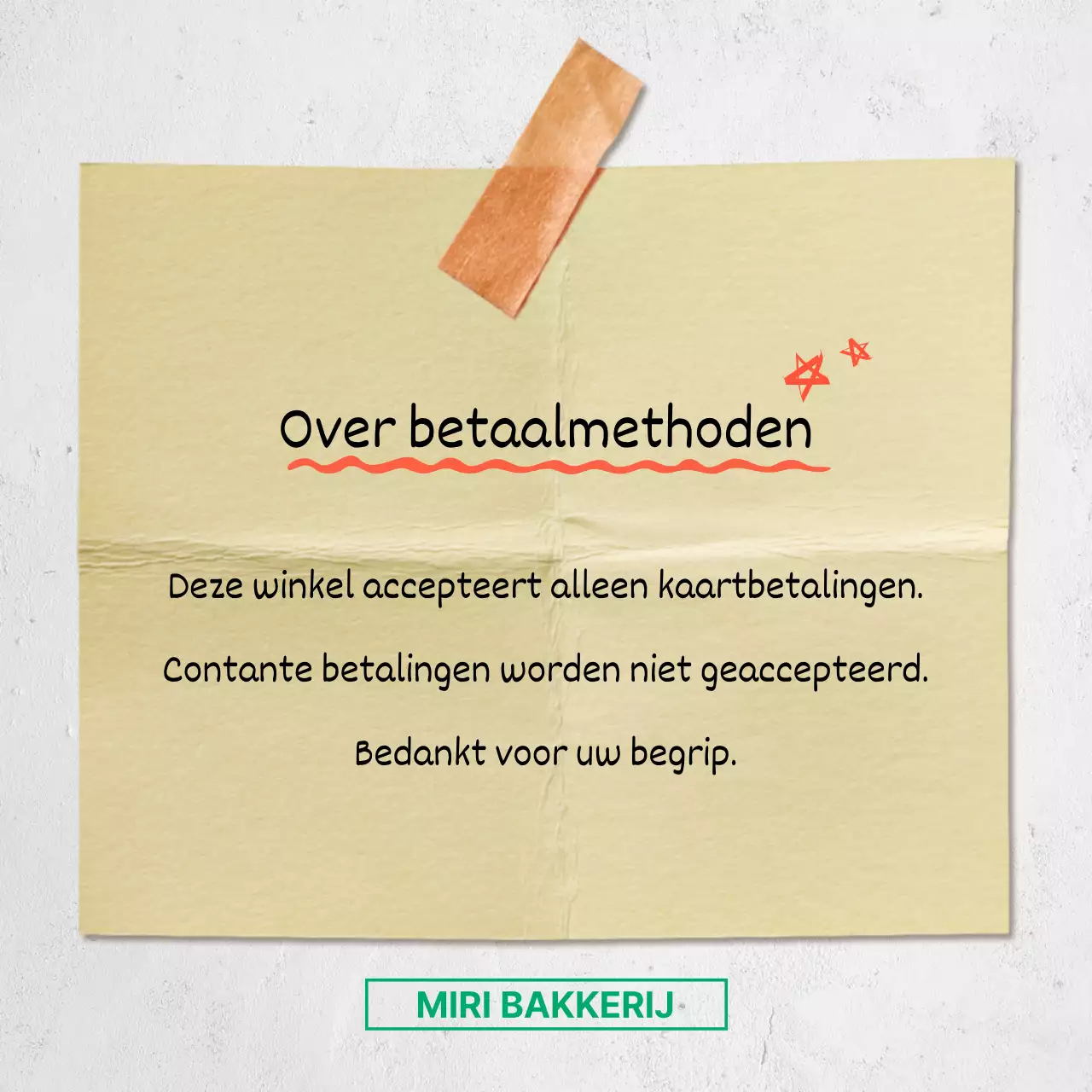 Eenvoudige informatie in geel