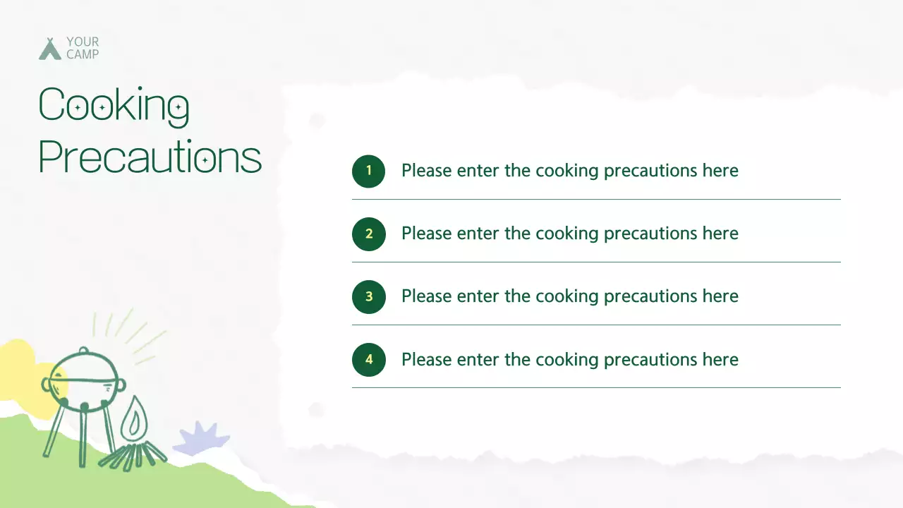 Green Rustic Camping Guide Presentation