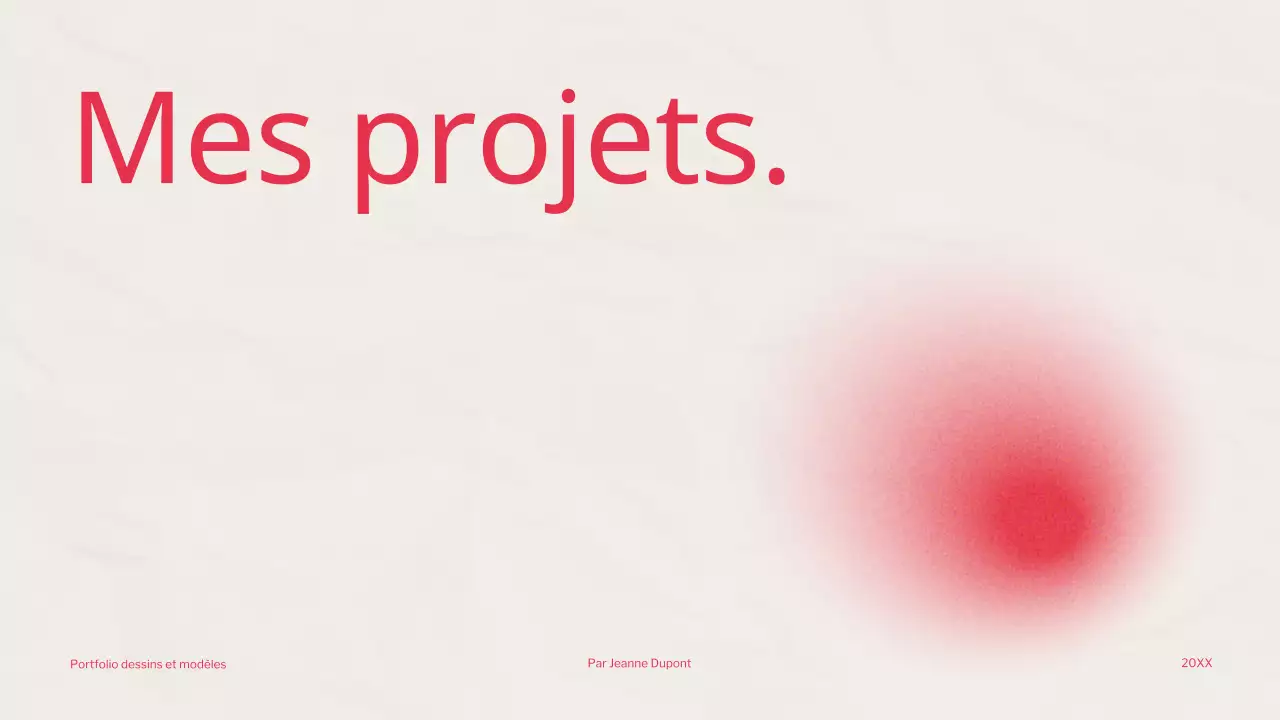 Portefeuille du graphiste Red Trend