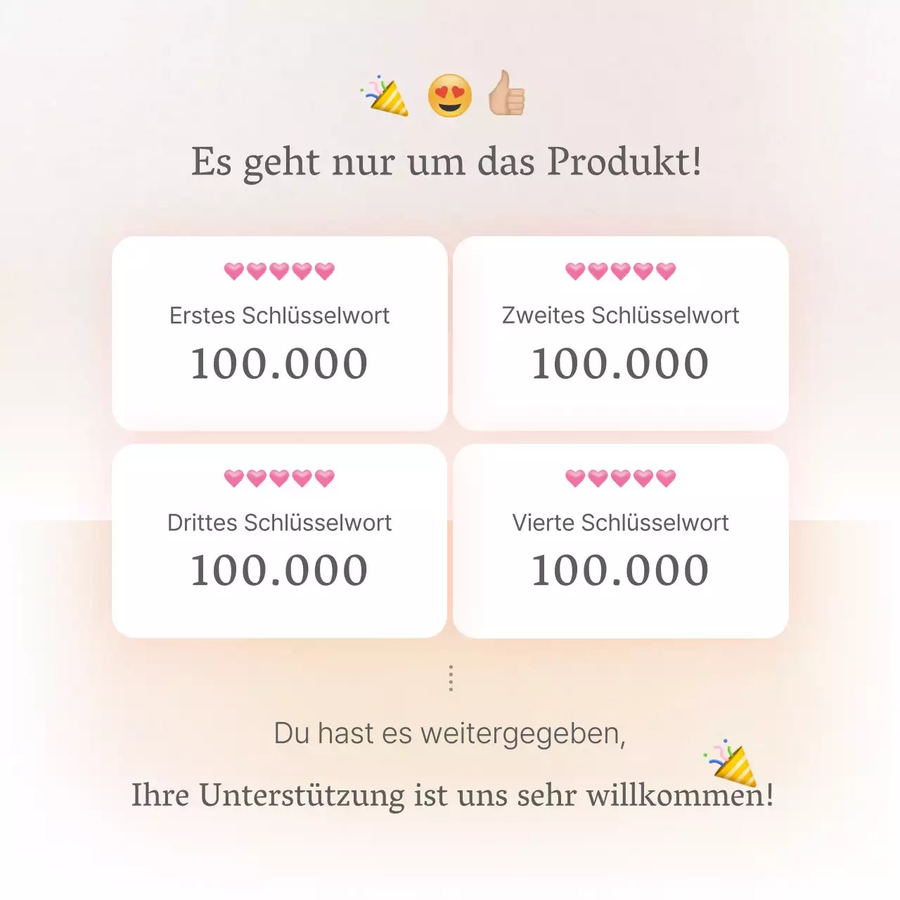 Eine Intro-Seite oder Anzeige für ein Mode-Einkaufszentrum mit einem einfachen Stil von weißen und grauen Emojis.