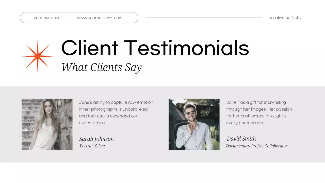 White Minimal Personal Creative Portfolio