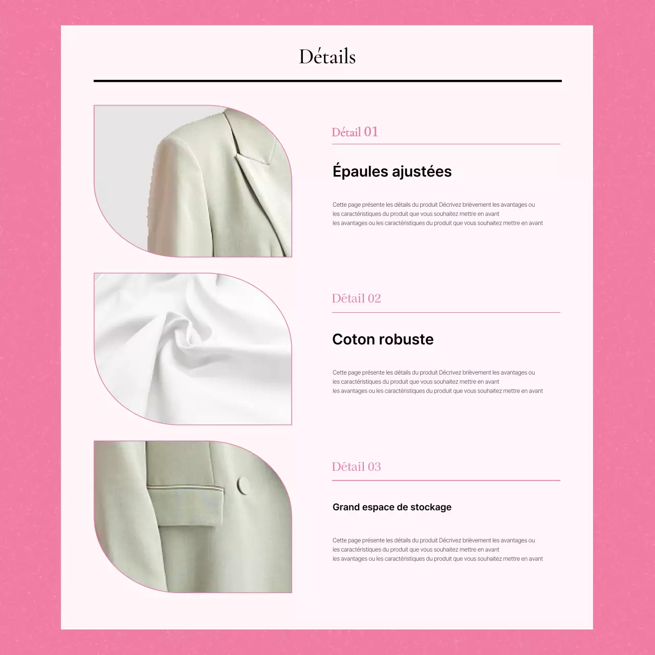 Promouvoir des descriptions de produits de mode kitsch en jaune et rose