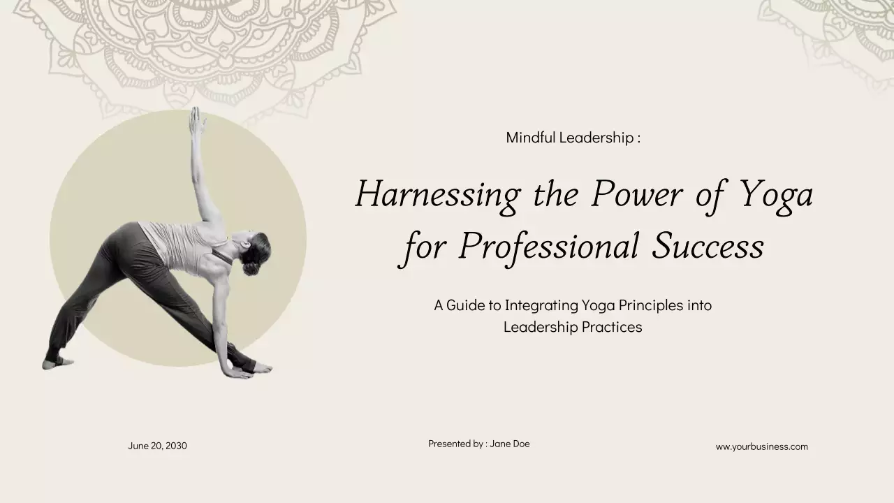 Beige Minimal Yoga Guide Presentation