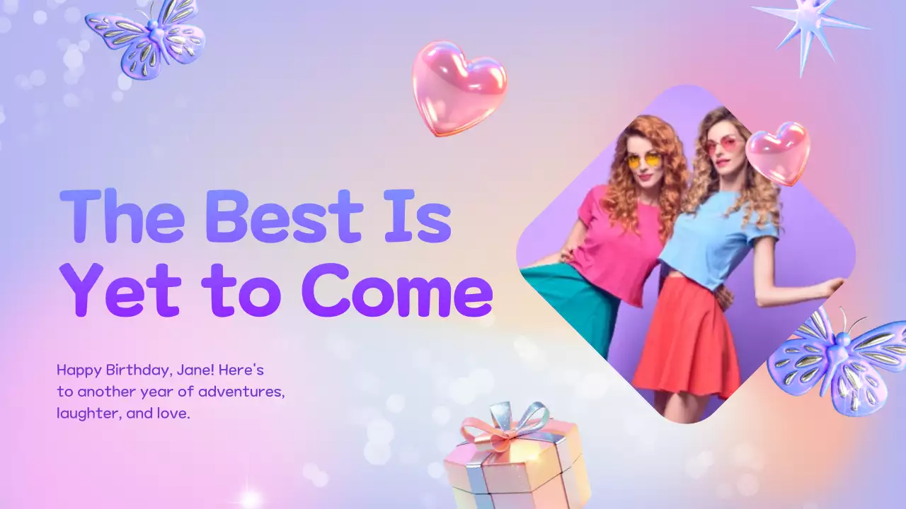 레인보우 트렌디 생일 선물