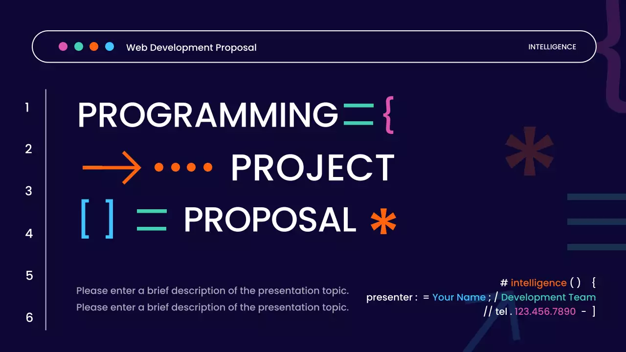 Blue Modern Web Proposal Document Presentation