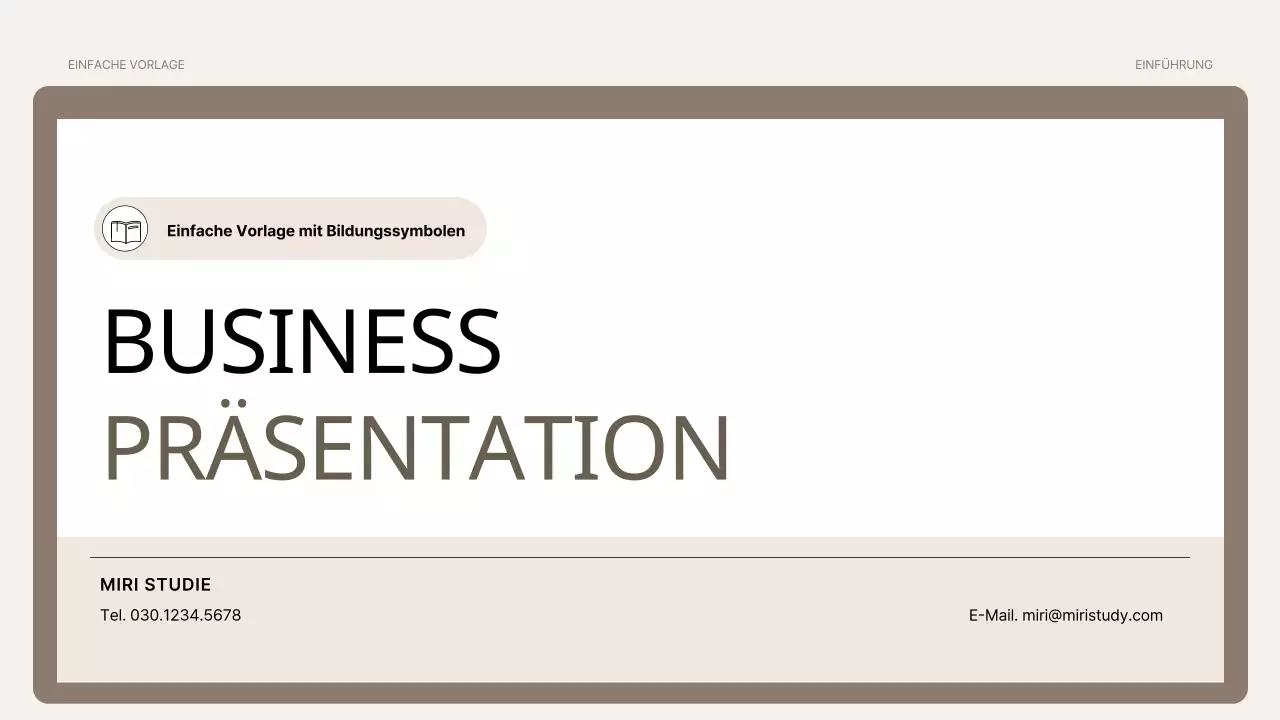 Eine einfache Trainingsgrundierung in Braun und Beige