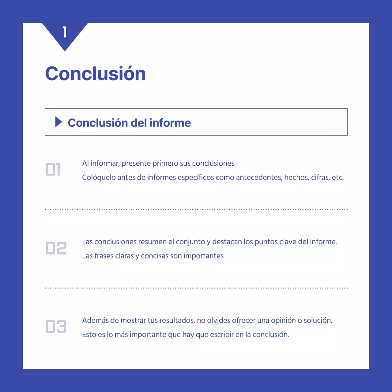 Un sencillo informe azul y blanco de evaluación del rendimiento empresarial