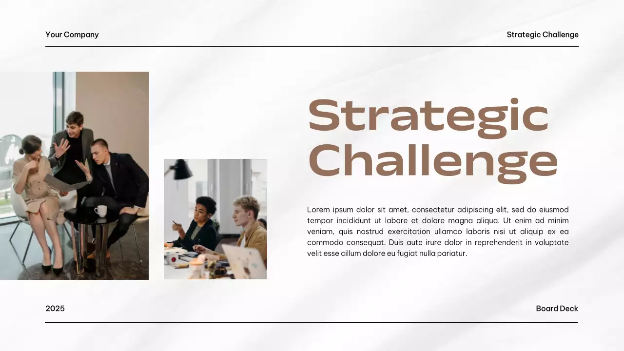 Black Modern Business Document Presentation