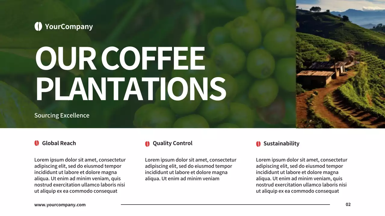 Red Modern Coffee Promotion Presentation