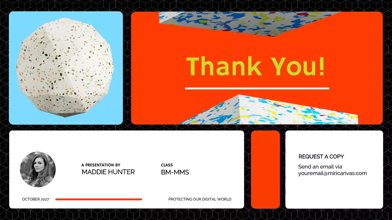 Orange Modern Cybersecurity Presentation