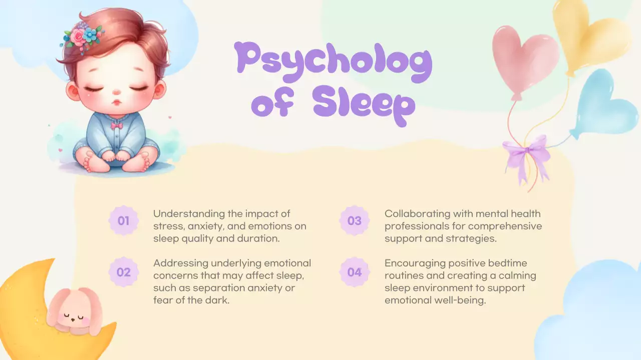 Purple Cute Sleep Guide Presentation