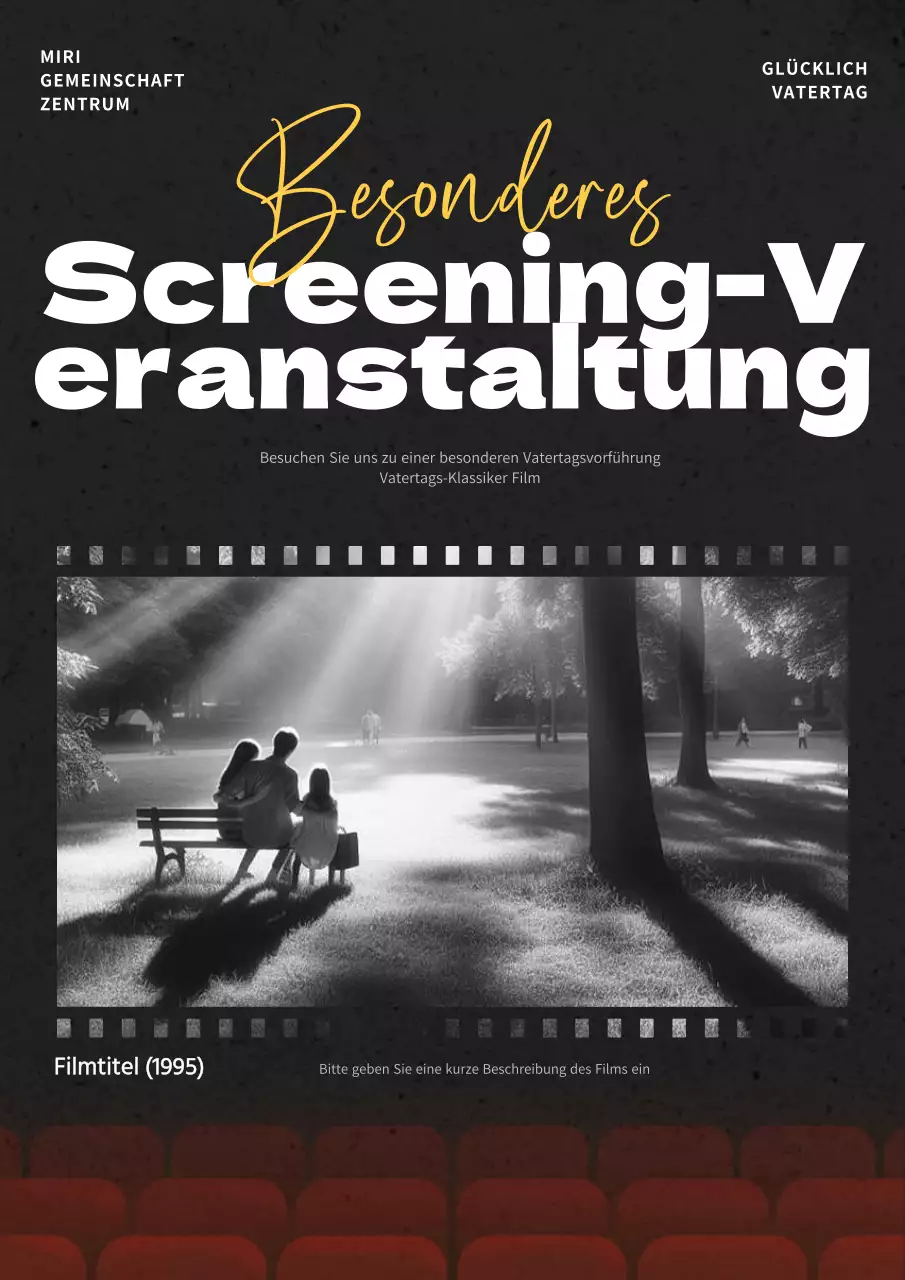 Förderung einer einfachen schwarz-roten Filmvorführung zum Muttertag