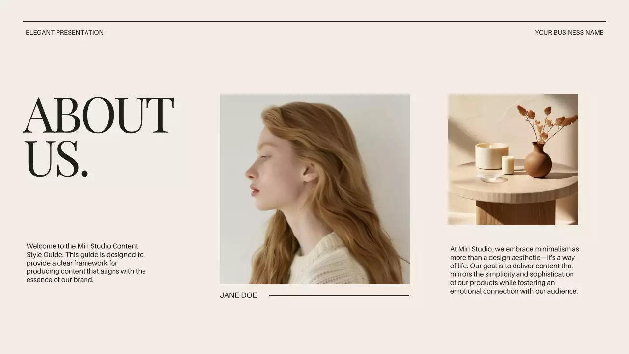 Beige Elegant Business Presentation