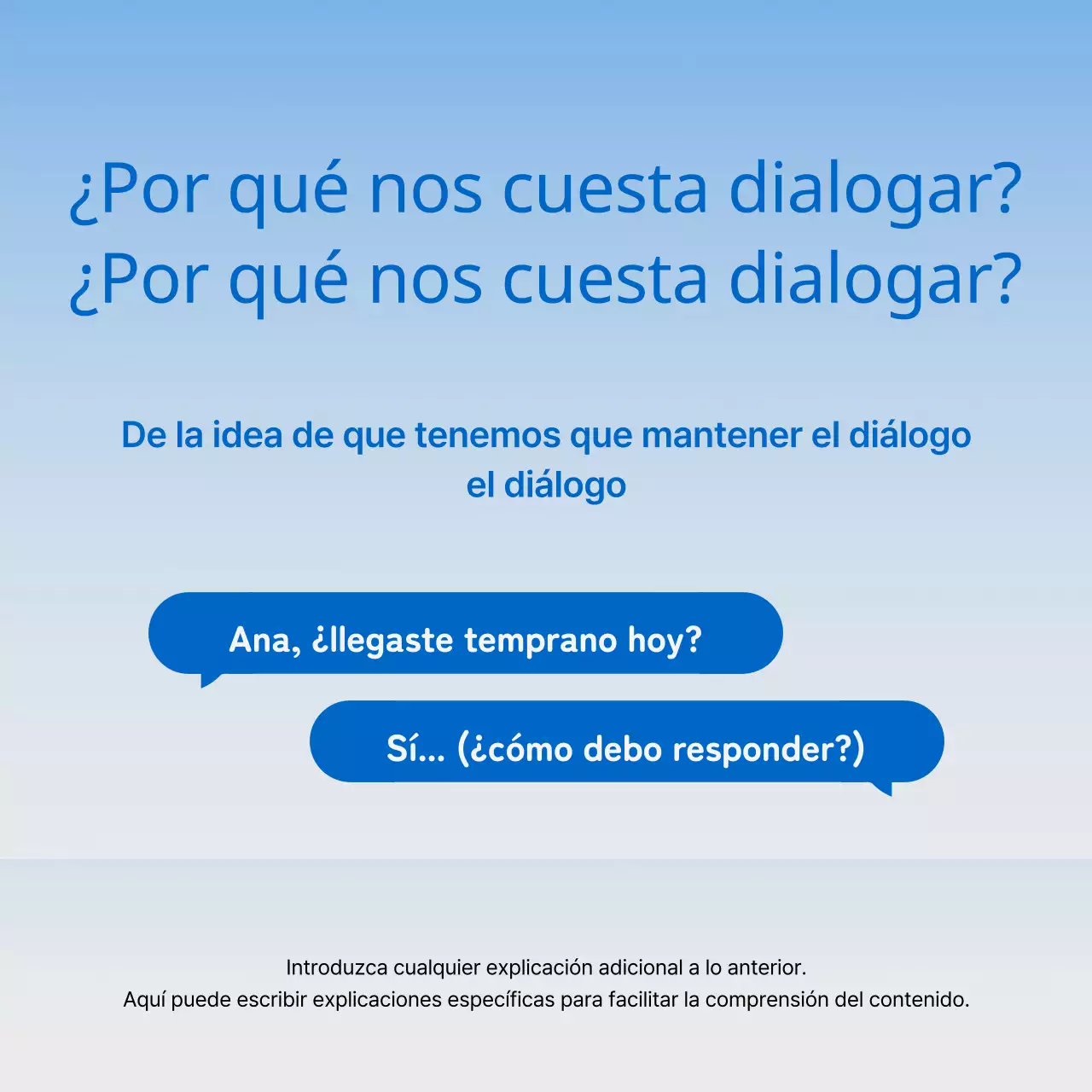 Promoción minimalista del lanzamiento de un libro en azul y azul claro