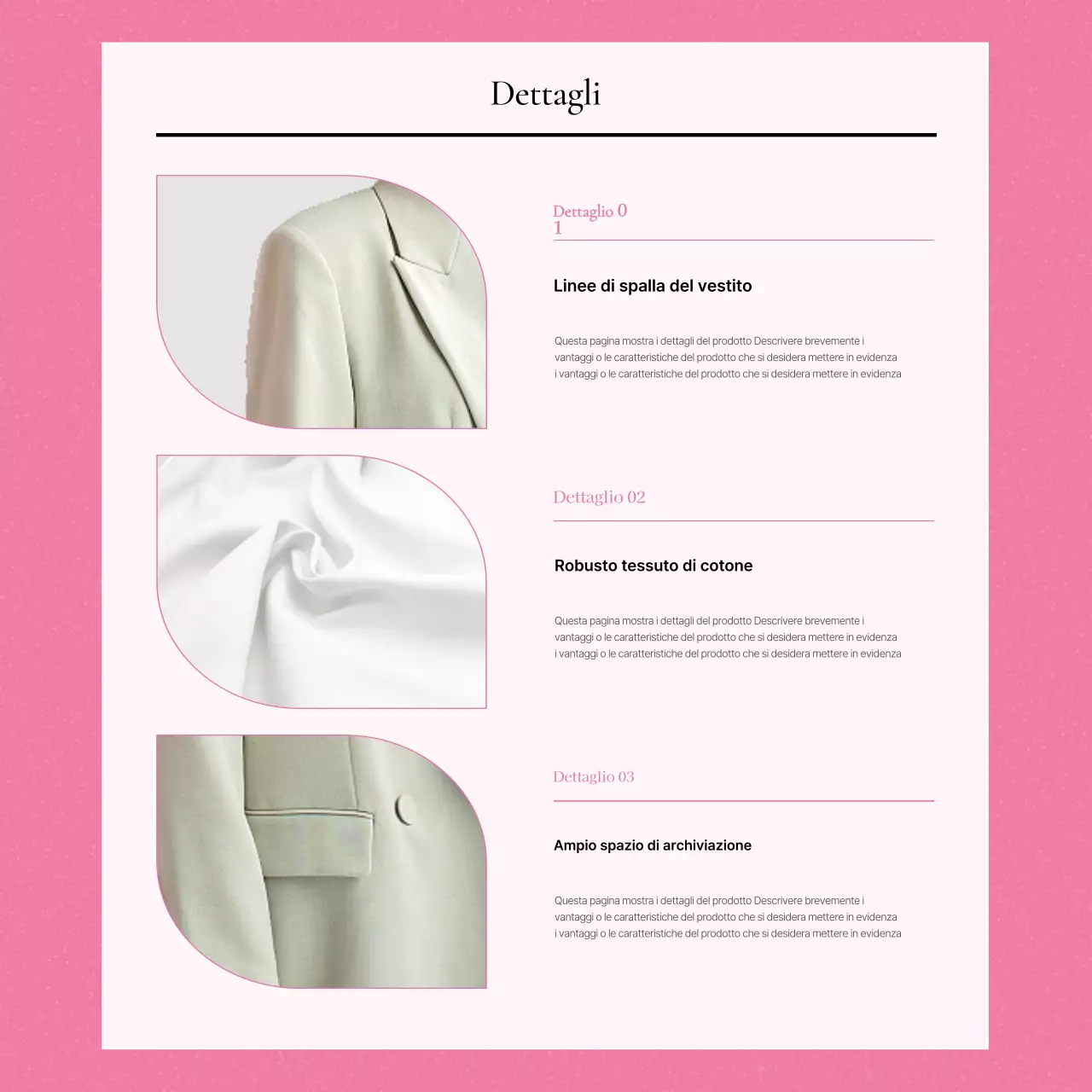 Promuovere descrizioni di prodotti di moda kitsch in giallo e rosa