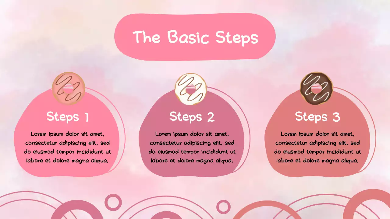 핑크와 파스텔의 귀여운 그룹 프로젝트 프레젠테이션