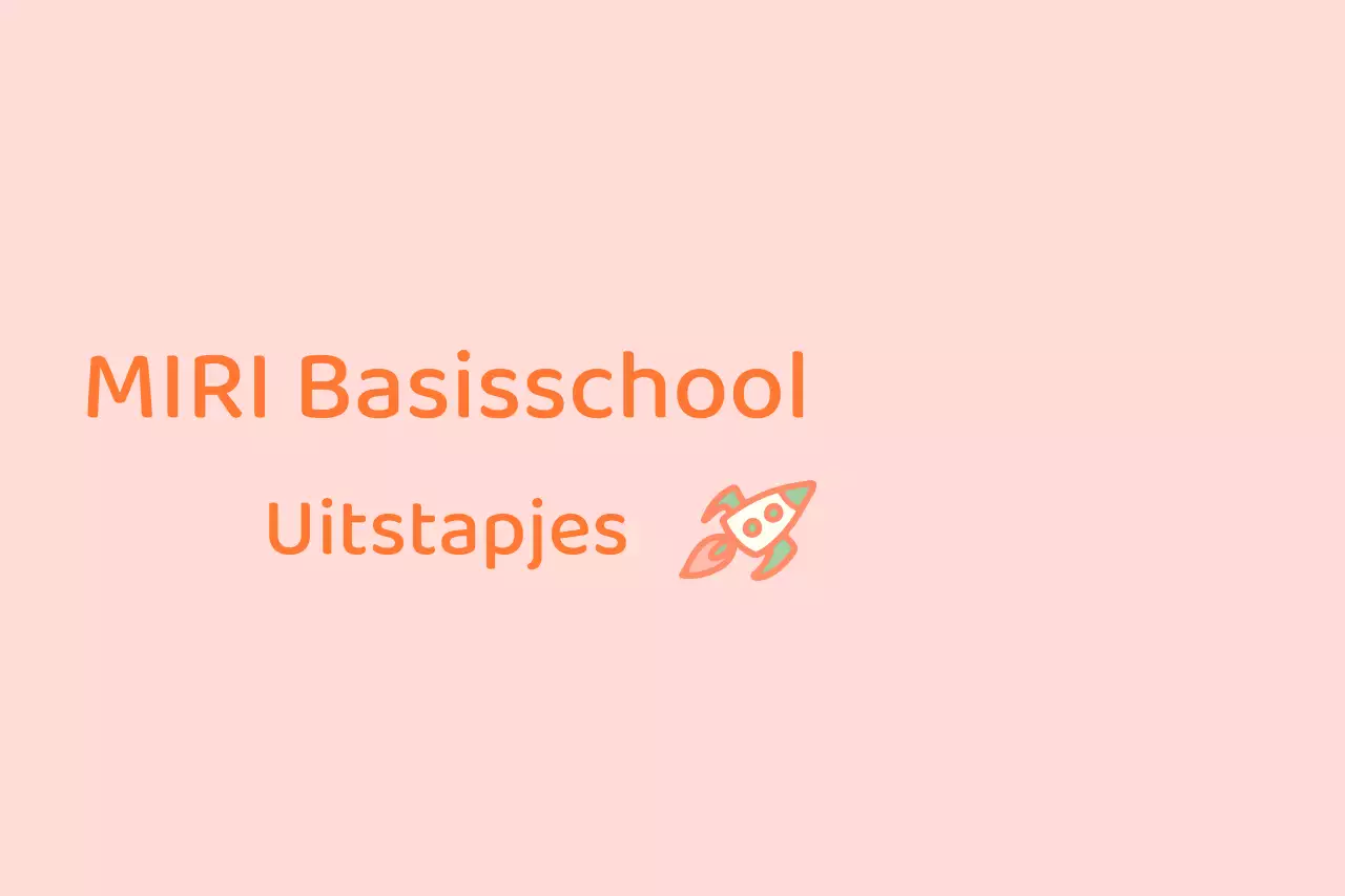 Roze en witte groepsaankondigingen voor schoolreisjes