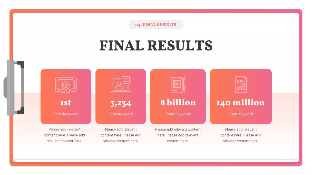 Orange Modern Marketing Report Presentation