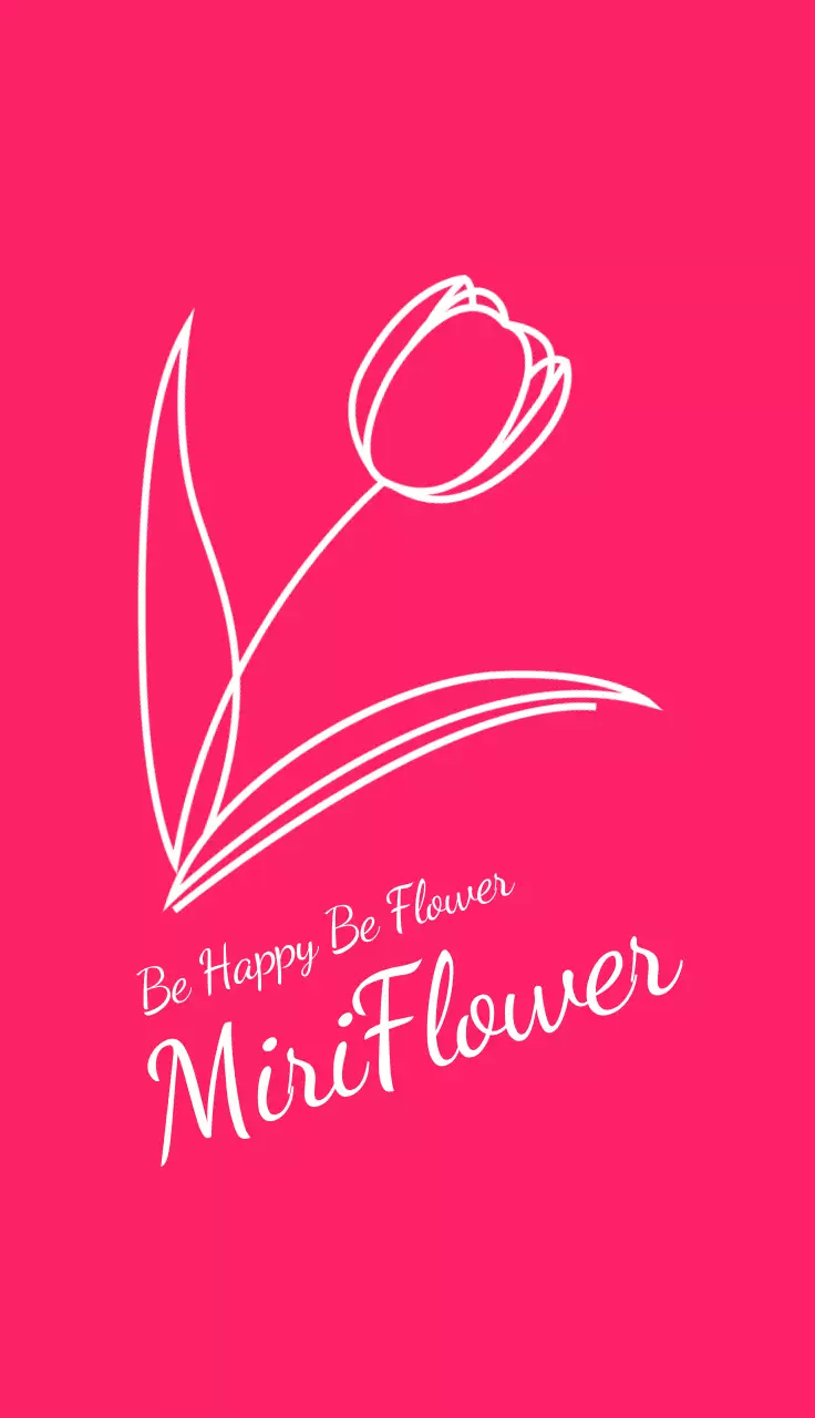 라인드로잉 일러스트와 핑크색 컨셉의 명함