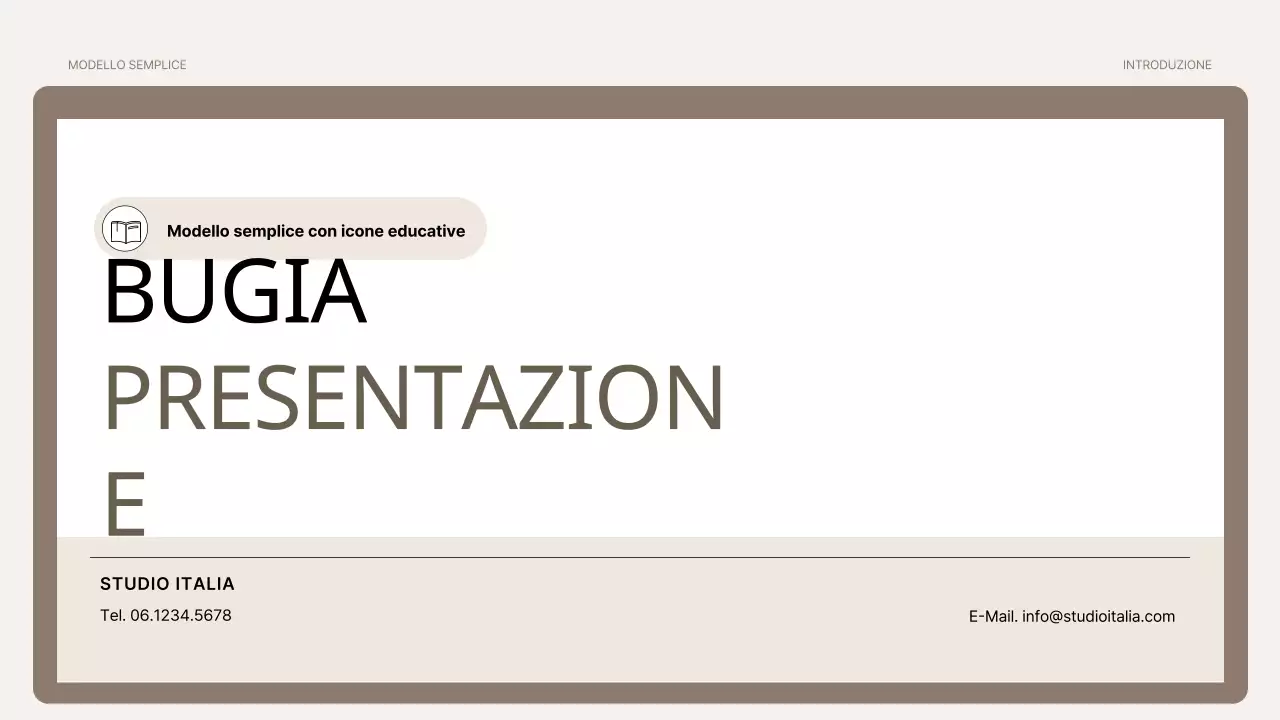 Un semplice primer di formazione nei colori marrone e beige