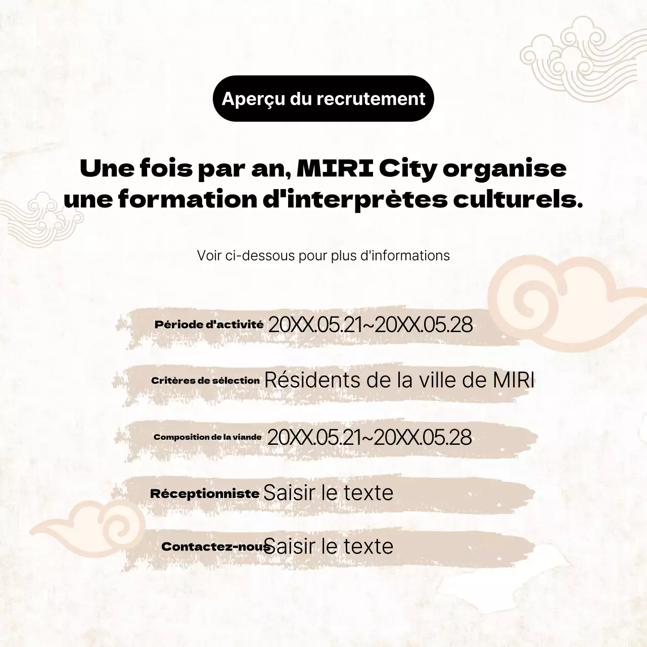 Promouvoir la formation d'interprètes culturels traditionnels ayant une formation en jaune