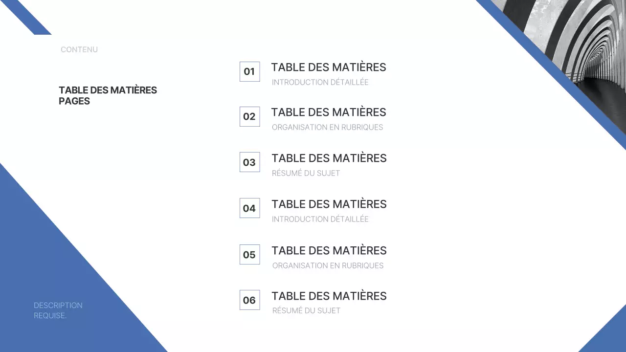Un rapport d'entreprise simple en bleu et bleu clair