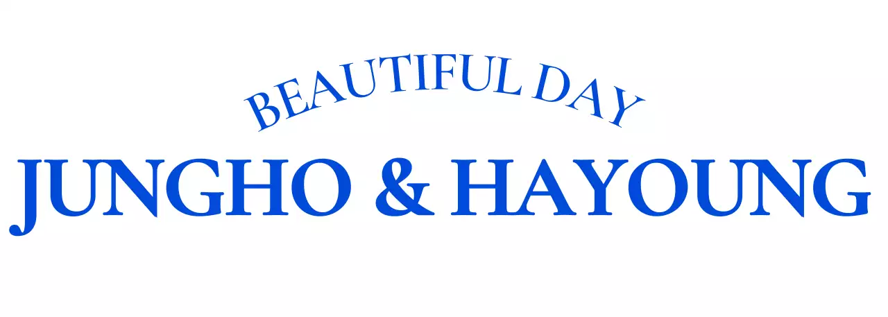 영문 이름을 활용한 단정한 디자인