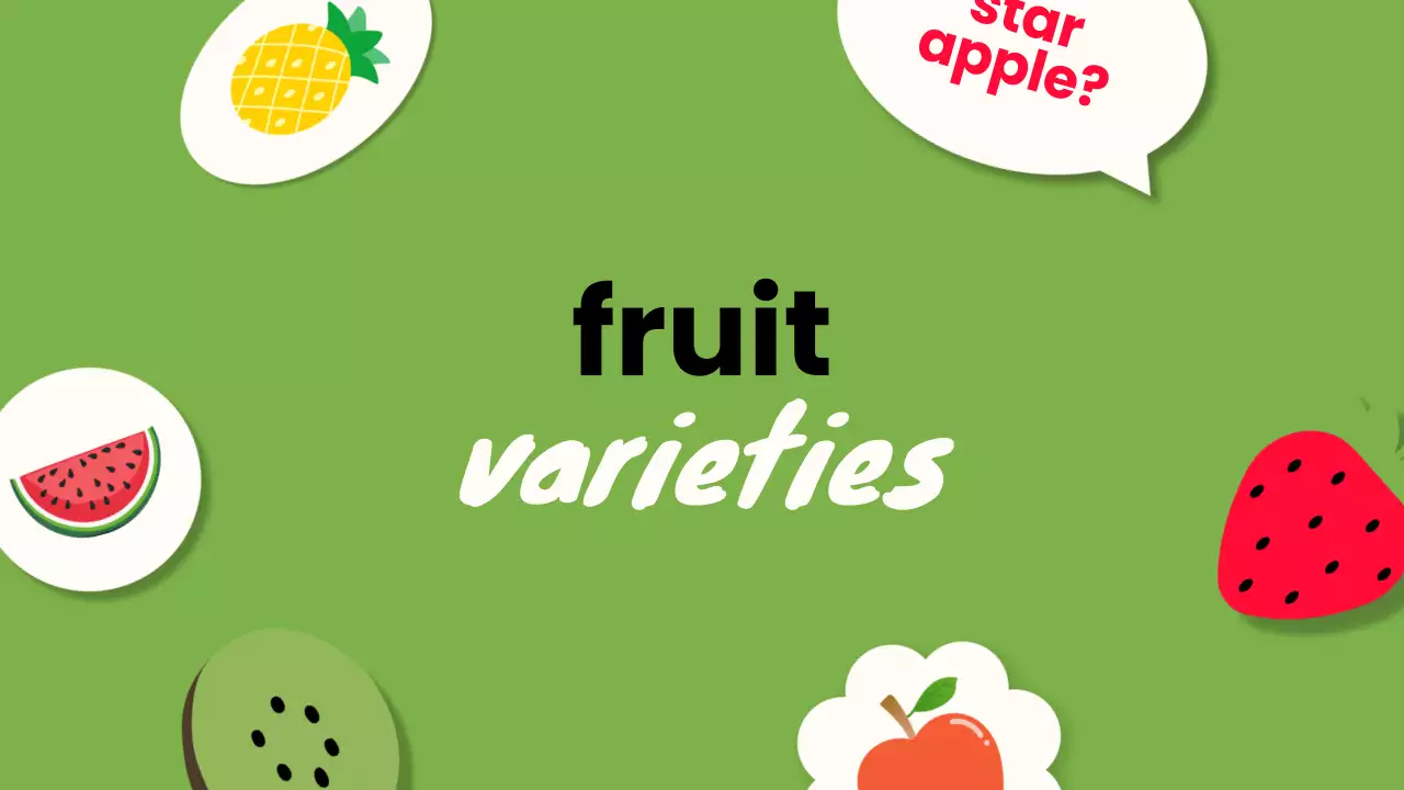 Colorful Trendy Fruit Guide Presentation