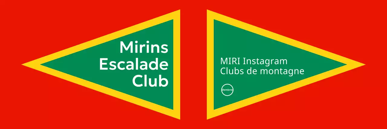 Conception d'un club de montagne utilisant des couleurs vives