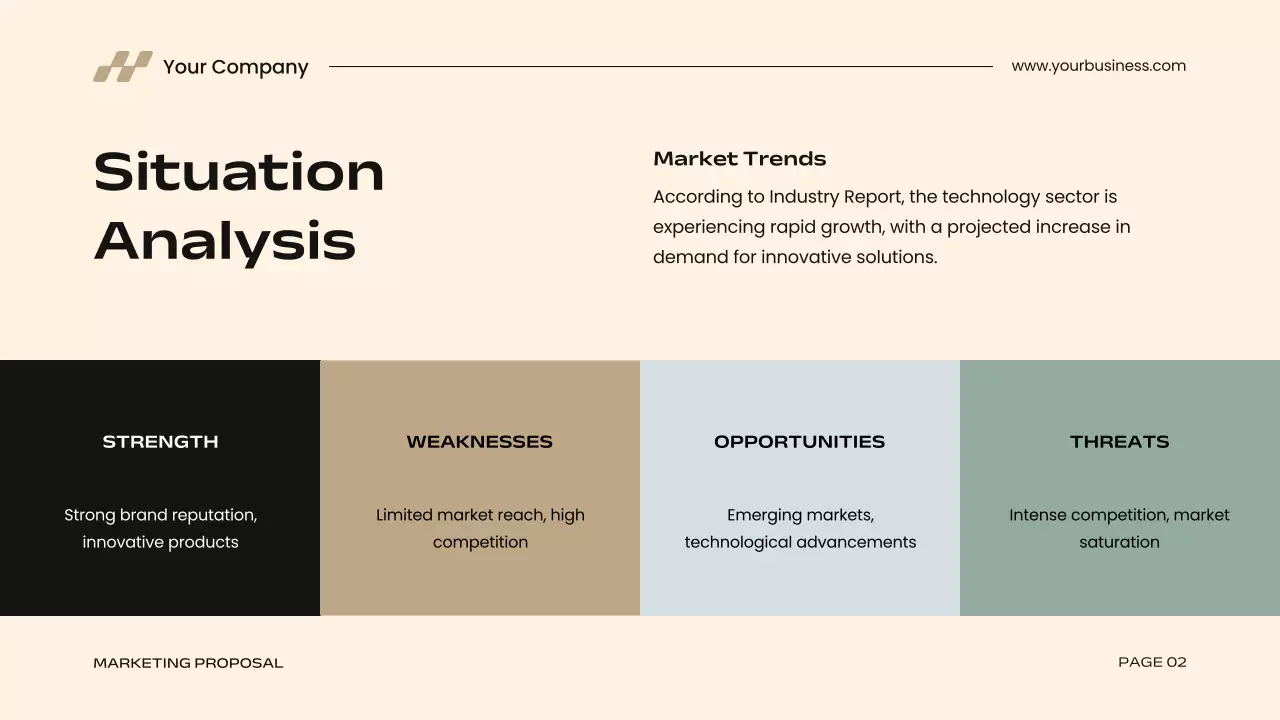 Beige Modern Marketing Proposal Presentation