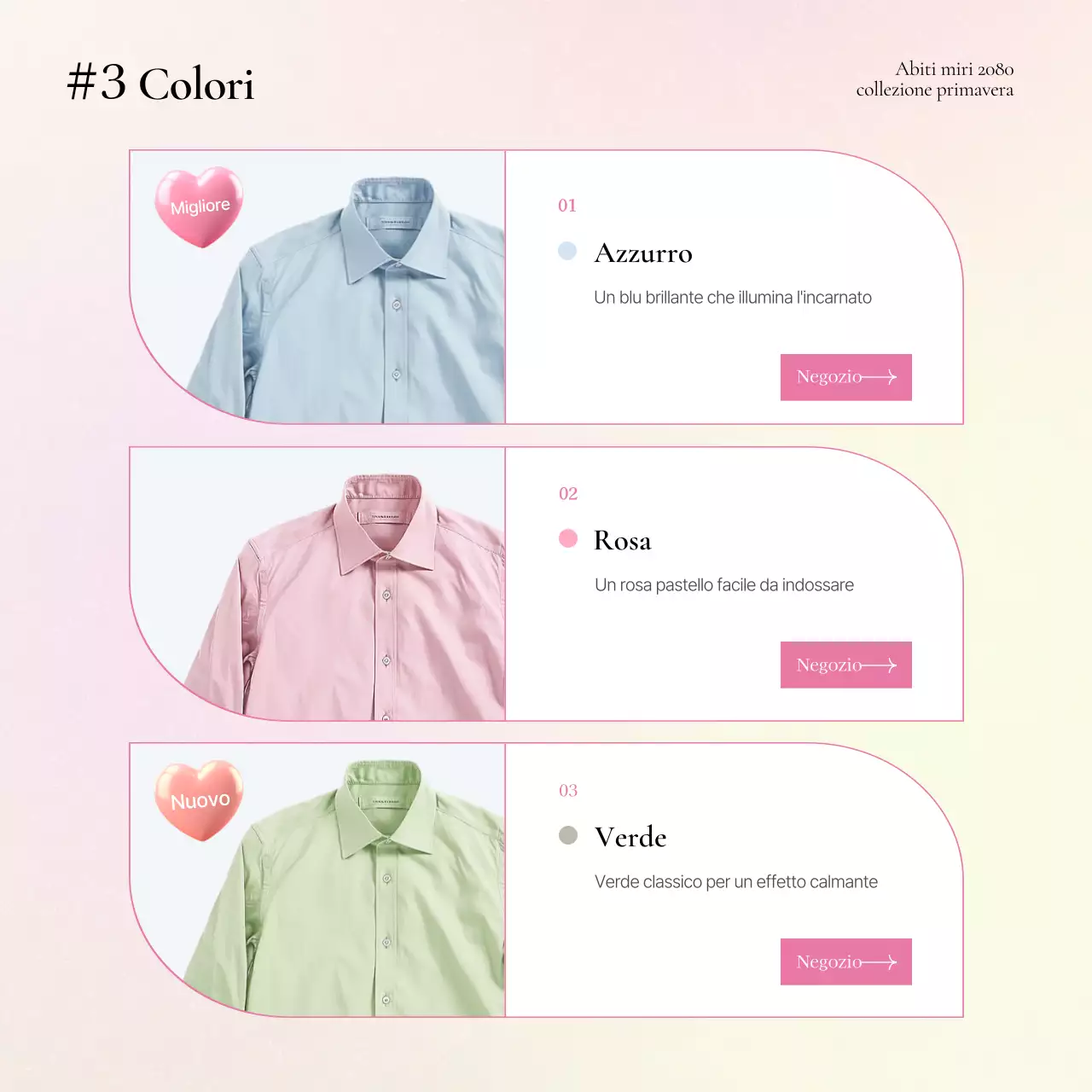 Promuovere descrizioni di prodotti di moda kitsch in giallo e rosa