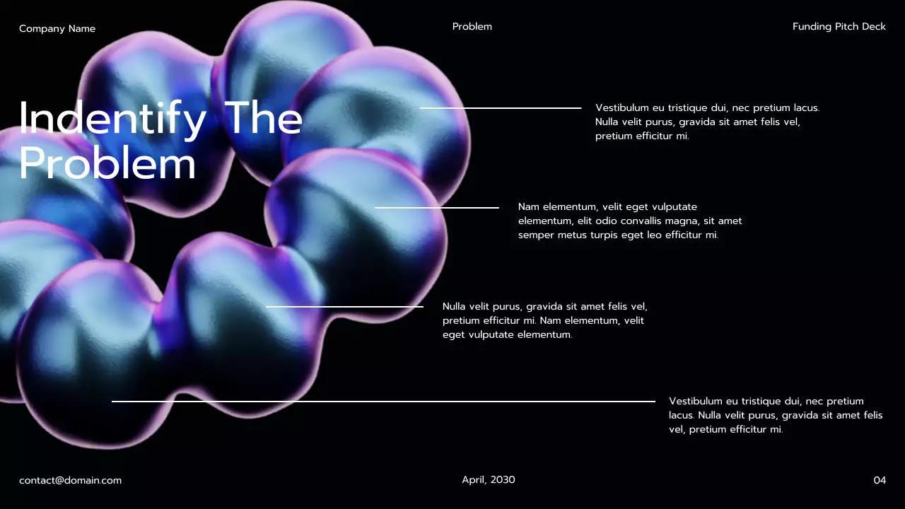블랙 모던 펀딩 피치 프레젠테이션