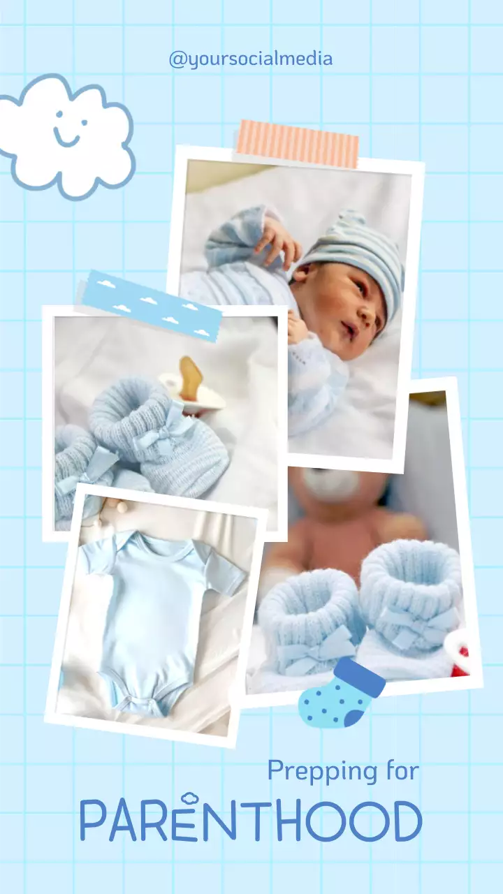 Blue Minimal Parenthood Guide Instagram Post