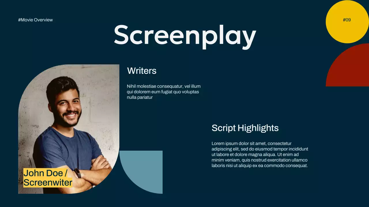 Colorful Modern Movie Guide Presentation