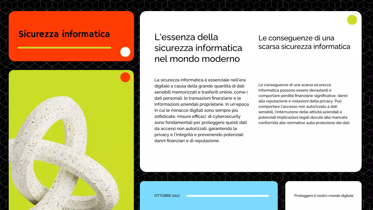 Materiale didattico sulla sicurezza informatica moderna Red And Lime