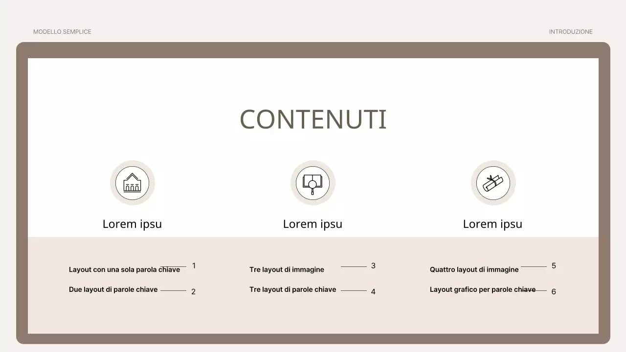 Un semplice primer di formazione nei colori marrone e beige