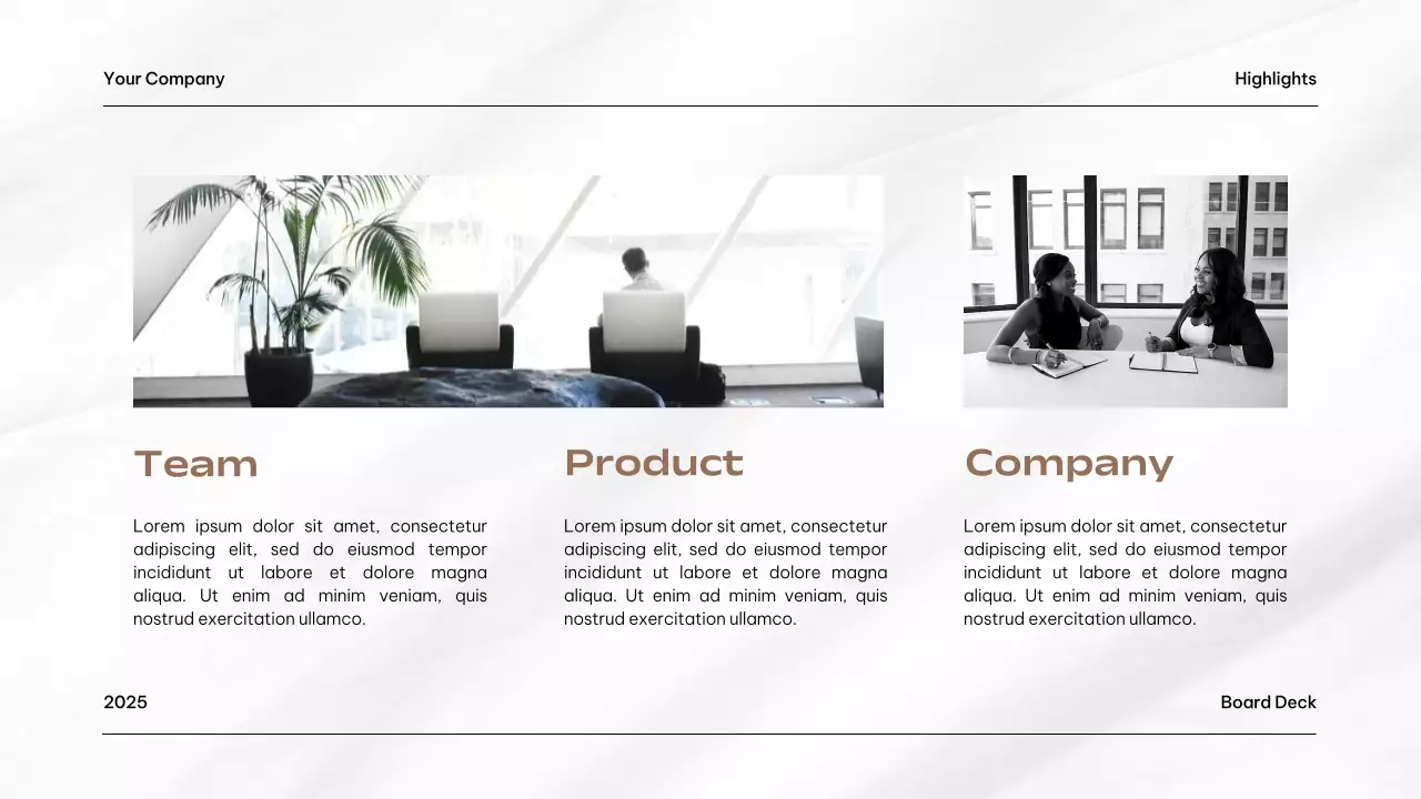 Black Modern Business Document Presentation