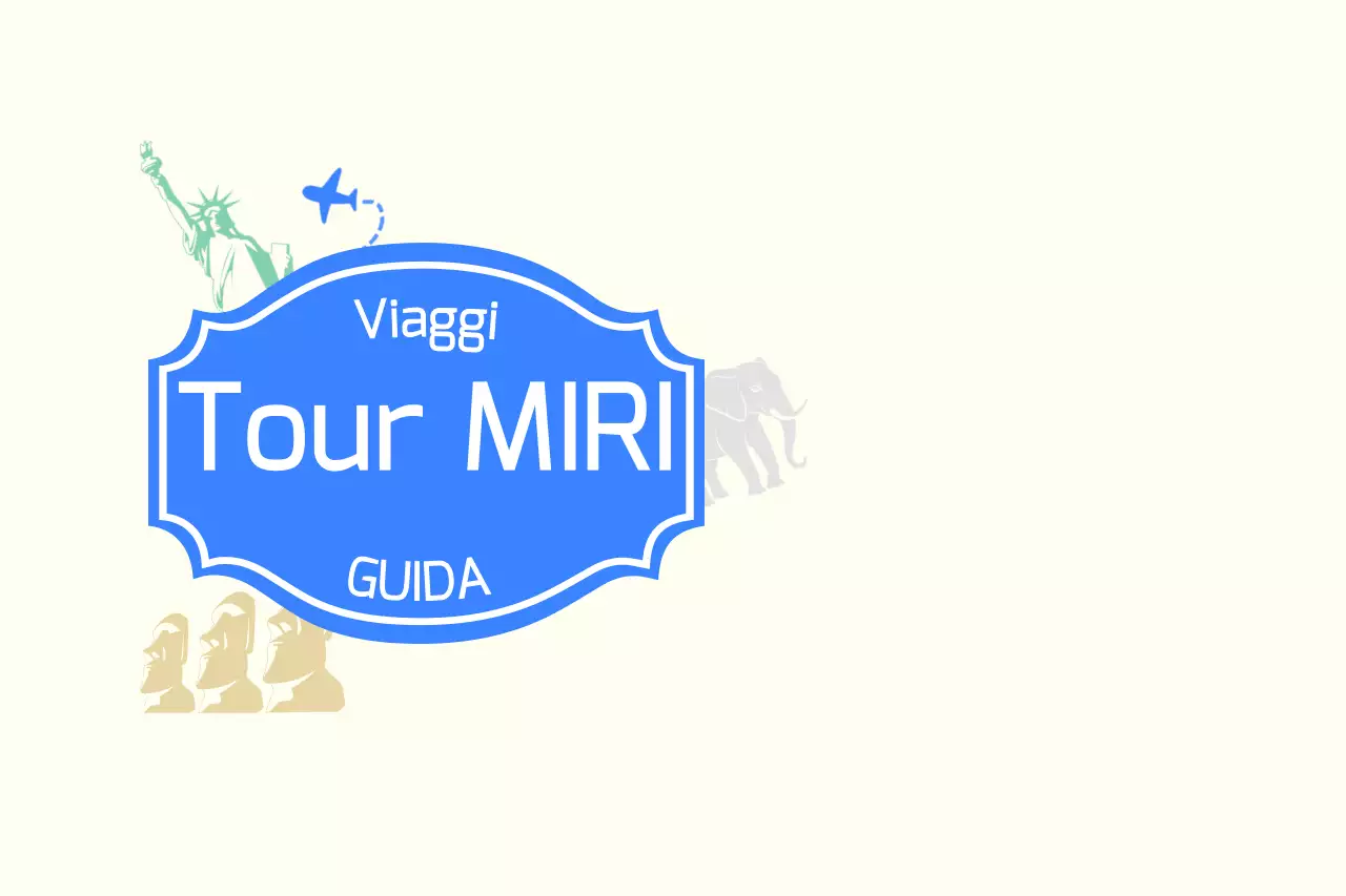 Concetto di guida turistica in beige e blu