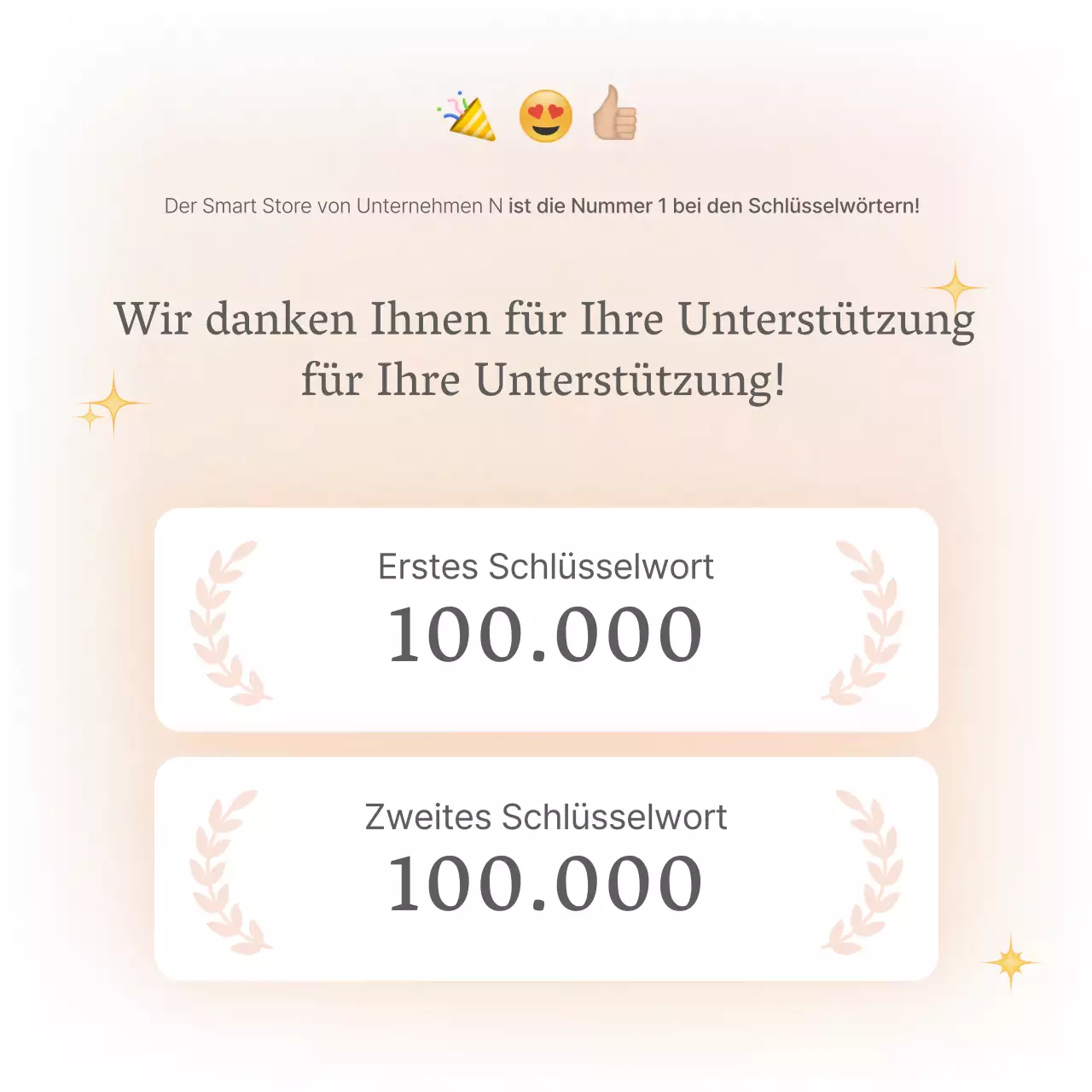 Eine Intro-Seite oder Anzeige für ein Mode-Einkaufszentrum mit einem einfachen Stil von weißen und grauen Emojis.