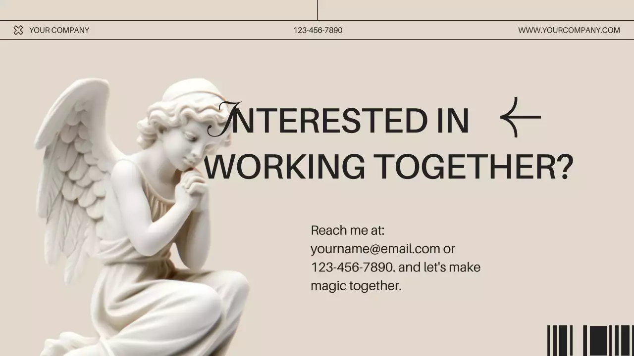 Beige Modern Portfolio Invitation Presentation