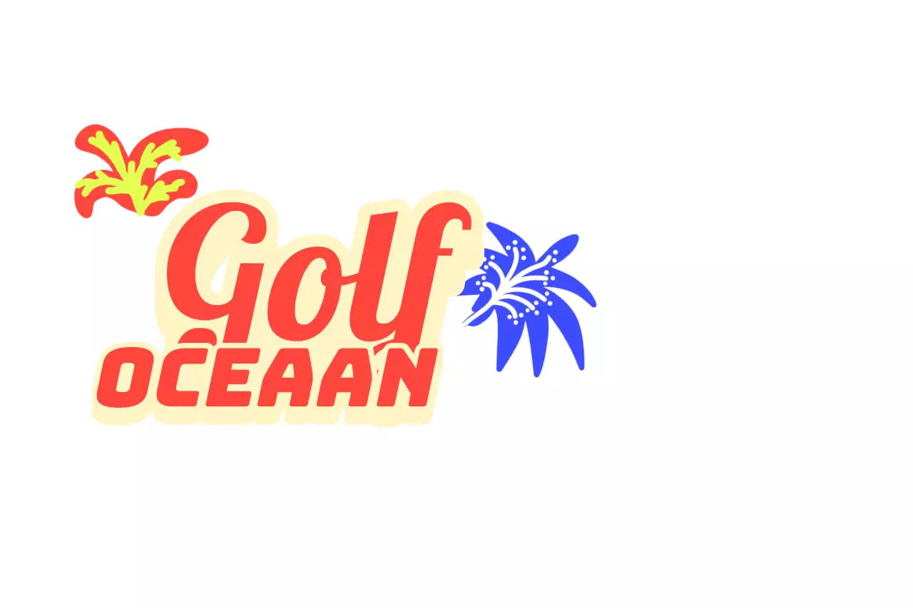 Een veelkleurig Engels typografie concept surfclub