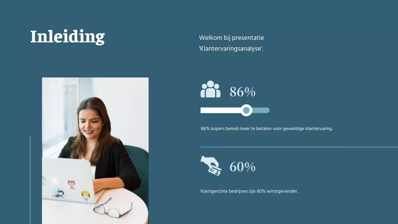 Sky Blue Eenvoudige Klantervaring Analyse Strategie