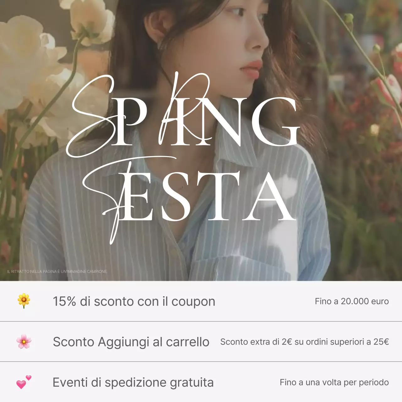 Una semplice copertina emoji bianca e grigia per un centro commerciale di modaNews mainTitle