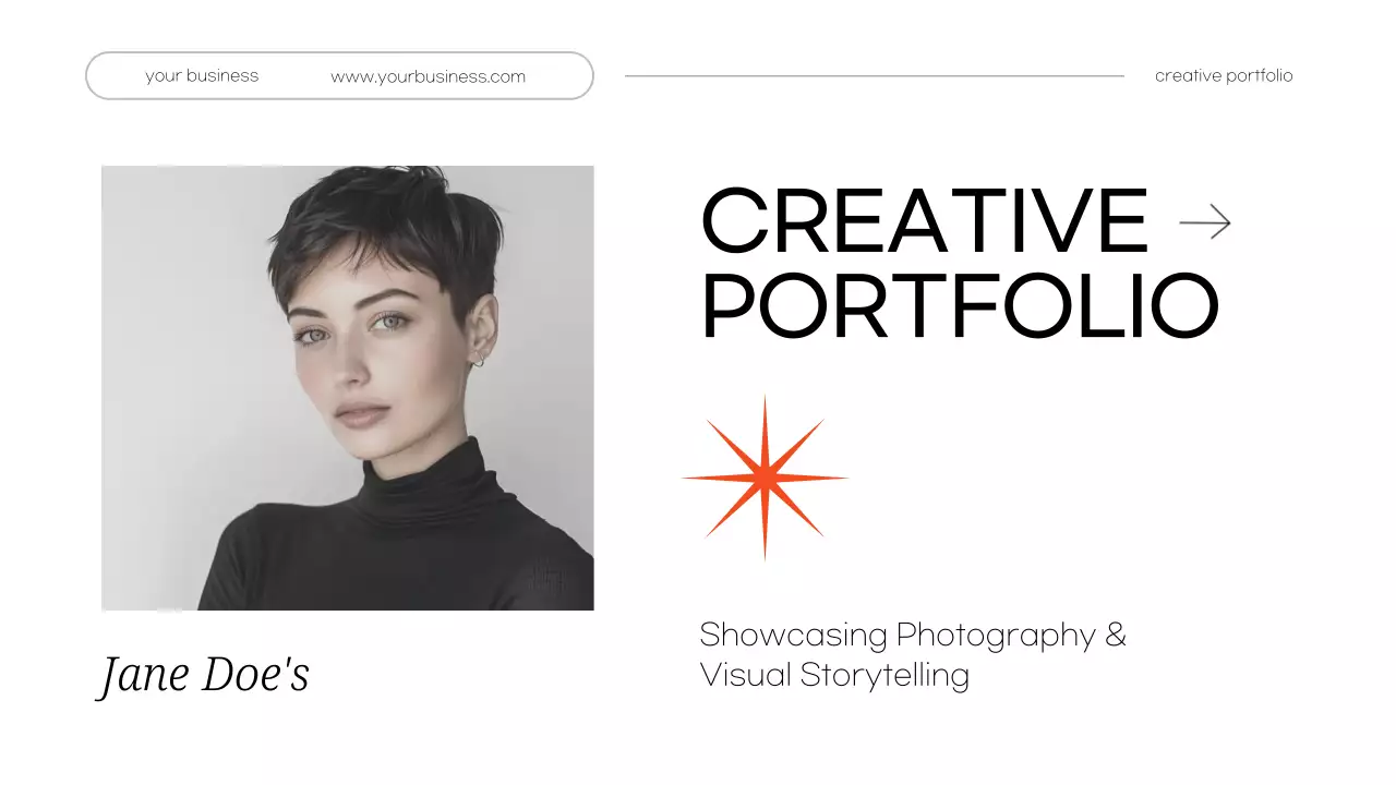 White Minimal Personal Creative Portfolio