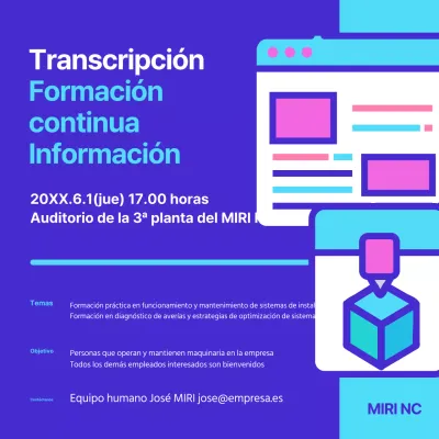 Anuncio de formación periódica en toda la empresa sobre la tendencia a la sodomía